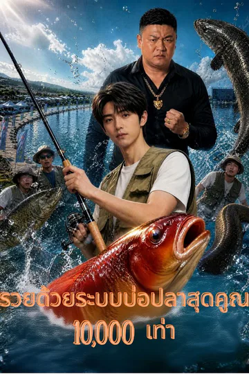 โปสเตอร์ รวยด้วยระบบบ่อปลาสุดคูณ 10,000 เท่า