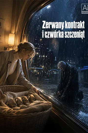 Plakat serialu Zerwany kontrakt i czwórka szczeniąt