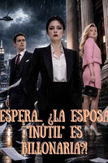 Póster de Espera... ¿la esposa "inútil" es billonaria?!