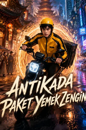 Antikada paket yemek zengini afişi