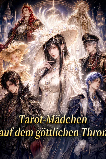 Poster von Tarot-Mädchen auf dem göttlichen Thron