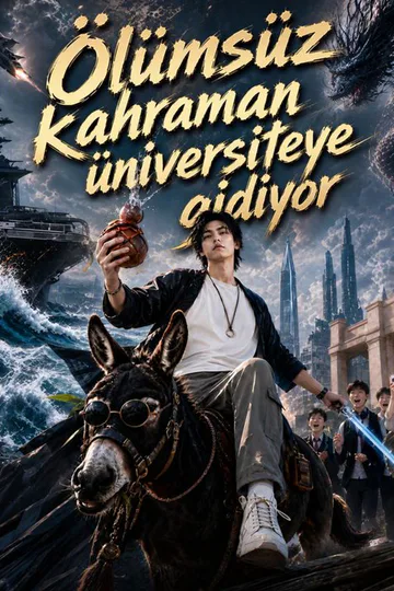 Ölümsüz kahraman üniversiteye gidiyor afişi