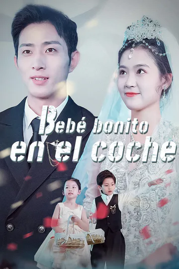 Póster de Bebé bonito en el coche