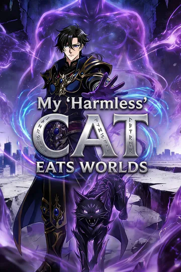 My 'Harmless' Cat Eats Worlds poster