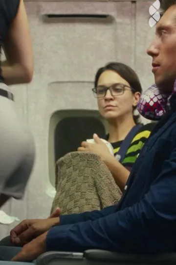 SCUMBAG HUSBAND CHEATS ON THE PLANE poster