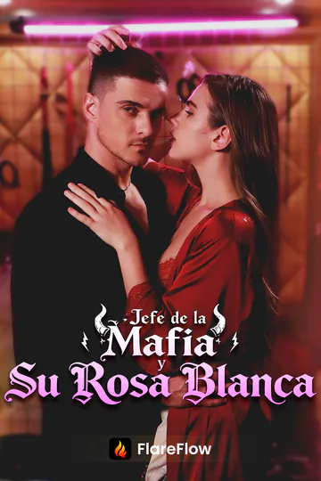 Póster de Jefe de la Mafia y Su Rosa Blanca