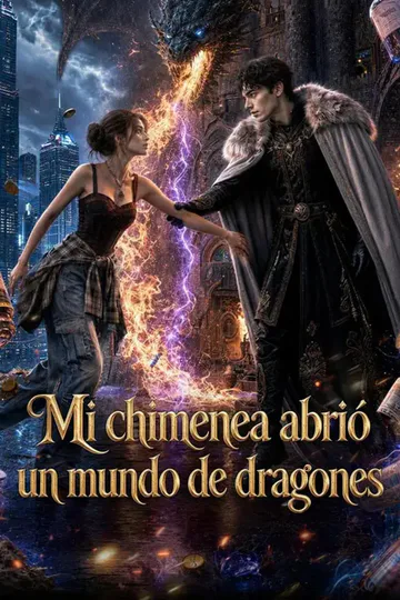 Póster de (Doblado) Mi chimenea abrió un mundo de dragones
