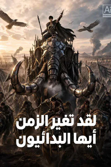 ملصق مسلسل «لقد تغير الزمن  أيها البدائيون»