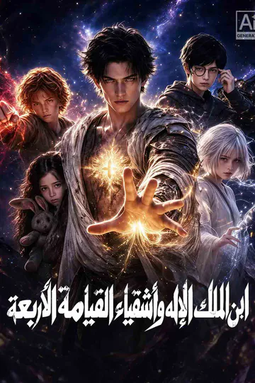 ملصق مسلسل «ابن الملك الإله وفرسان القيامة الأربعة»