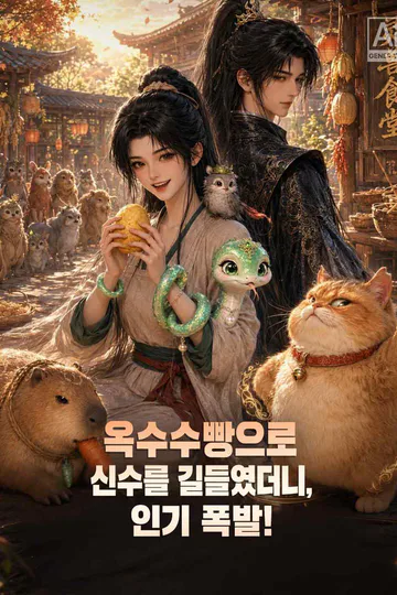 옥수수빵으로 신수를 길들였더니, 인기 폭발! 포스터