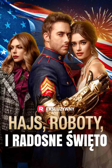 Plakat serialu Hajs, roboty, i Radosne Święto