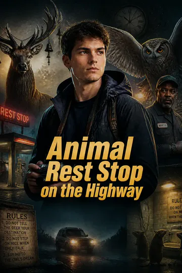 Animal Rest Stop on the Highway poster