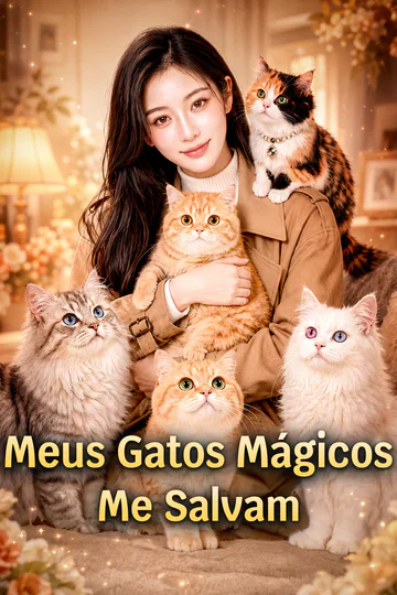 Pôster de Meus Gatos Mágicos Me Salvam