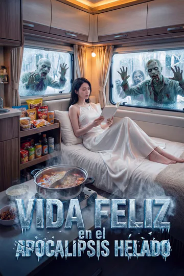 Póster de Vida feliz en el apocalipsis helado