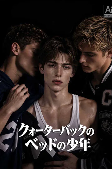 クォーターバックのベッドの少年のポスター