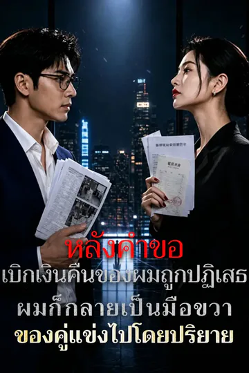 โปสเตอร์ หลังคำขอเบิกเงินคืนของผมถูกปฏิเสธ ผมก็กลายเป็นมือขวาของคู่แข่งไปโดยปริยาย