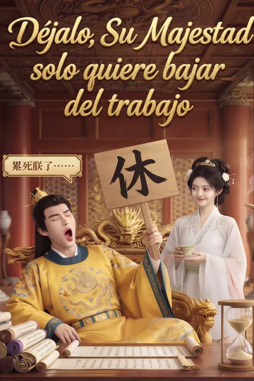 Póster de Déjalo, Su Majestad solo quiere bajar del trabajo