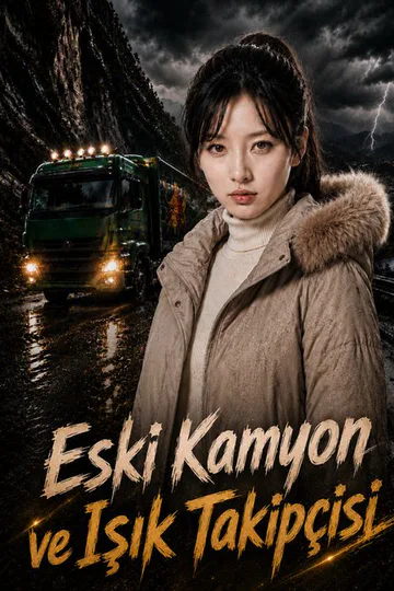Eski kamyon ve ışık takipçisi afişi
