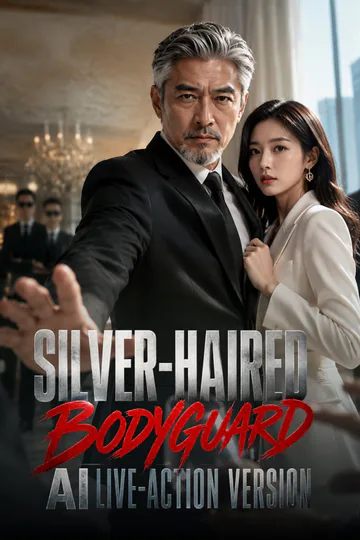 Silver-haired bodyguard AI live-action version poster
