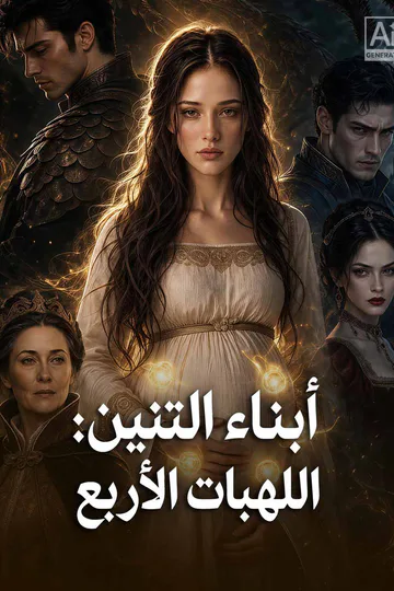 ملصق مسلسل «أبناء التنين: اللهبات الأربع»