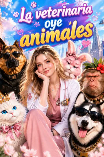 Póster de La veterinaria oye animales