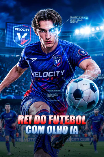 Pôster de Rei do Futebol com Olho IA